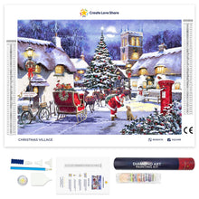 Load image into Gallery viewer, Christmas Village Diamond Painting Art Kit Create Love Share