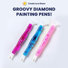 Load image into Gallery viewer, Groovy Diamond Painting Pens Create Love Share