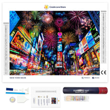 Load image into Gallery viewer, new york neon diamond painting, new york neon diamond art by Create Love Share Australia