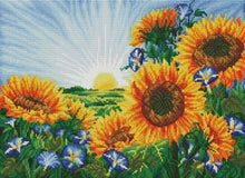 Load image into Gallery viewer, sunflowers and rising sun preview by Create Love Share
