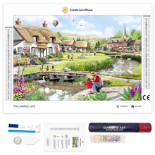 Load image into Gallery viewer, The Simple Life Diamond Painting Art Kit Create Love Share