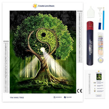 Load image into Gallery viewer, yin yang tree full drill diamond painting by create love share