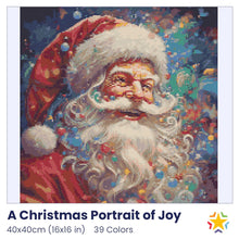Load image into Gallery viewer, A Christmas Portrait of Joy diamond painting rendering preview by create love share
