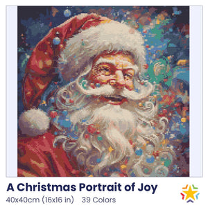A Christmas Portrait of Joy diamond painting rendering preview by create love share