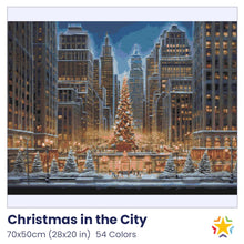 Load image into Gallery viewer, Christmas in the City diamond painting rendering preview by create love share
