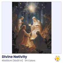 Load image into Gallery viewer, Divine Nativity diamond painting rendering preview by create love share
