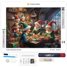 Load image into Gallery viewer, Elves&#39; Christmas Factory full drill diamond painting by create love share
