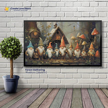 Load image into Gallery viewer, Forest Gathering diamond painting canvas kit layout by create love share

