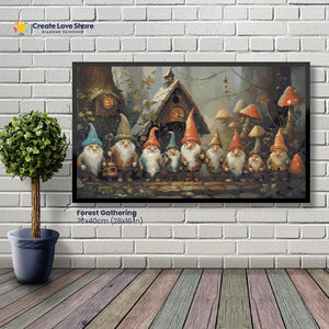 Forest Gathering diamond painting canvas kit layout by create love share