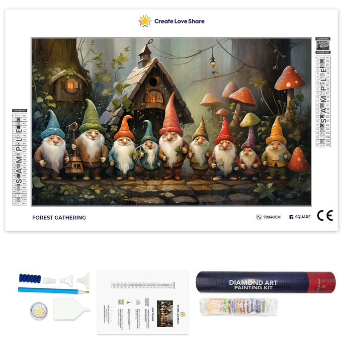 Forest Gathering full drill diamond painting by create love share