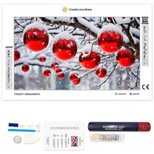 Load image into Gallery viewer, Frosty Ornaments full drill diamond painting by create love share
