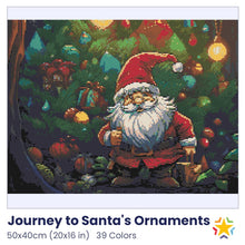 Load image into Gallery viewer, Journey to Santa&#39;s Ornaments diamond painting rendering preview by create love share
