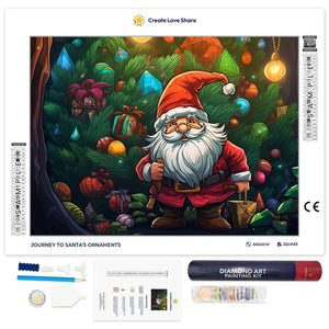 Journey to Santa's Ornaments full drill diamond painting by create love share