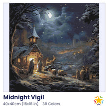 Load image into Gallery viewer, Midnight Vigil diamond painting rendering preview by create love share

