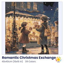 Load image into Gallery viewer, Romantic Christmas Exchange diamond painting rendering preview by create love share

