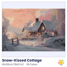 Load image into Gallery viewer, Snow-Kissed Cottage diamond painting rendering preview by create love share
