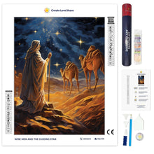 Load image into Gallery viewer, Wise Men and the Guiding Star full drill diamond painting by create love share
