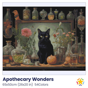 Apothecary Wonders diamond painting rendering preview by create love share