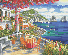 Load image into Gallery viewer, capri morning diamond painting rendering preview by create love share
