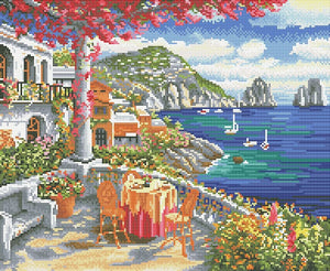 capri morning diamond painting rendering preview by create love share