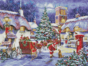 Christmas Village Diamond Painting preview rendering by Create Love Share 