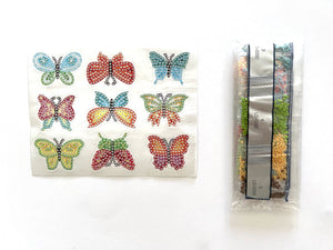 Diamond Painting Stickers - Butterflies Create Love Share 