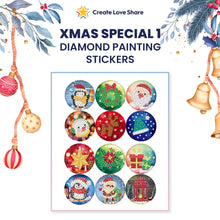 Load image into Gallery viewer, Diamond Painting Stickers - Christmas Special 1 Create Love Share 
