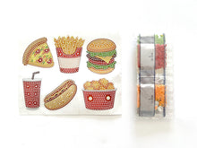 Load image into Gallery viewer, Diamond Painting Stickers - Fast Food Create Love Share 
