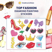 Load image into Gallery viewer, Diamond Painting Stickers - Top Fashion Create Love Share 
