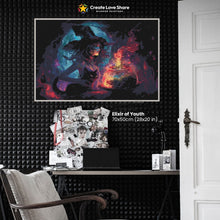 Load image into Gallery viewer, Elixir of Youth diamond painting canvas kit layout by create love share

