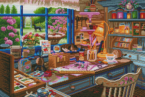 Grandma's Craft Shed Diamond Painting Art Kit Create Love Share 