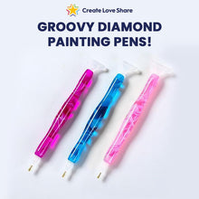 Load image into Gallery viewer, Groovy Diamond Painting Pens Create Love Share 
