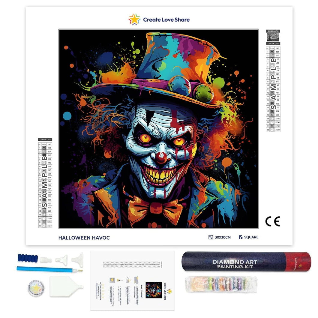 Halloween Havoc full drill diamond painting by create love share