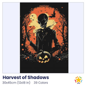 Harvest of Shadows diamond painting rendering preview by create love share