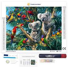 Load image into Gallery viewer, koala outback full drill diamond painting by create love share
