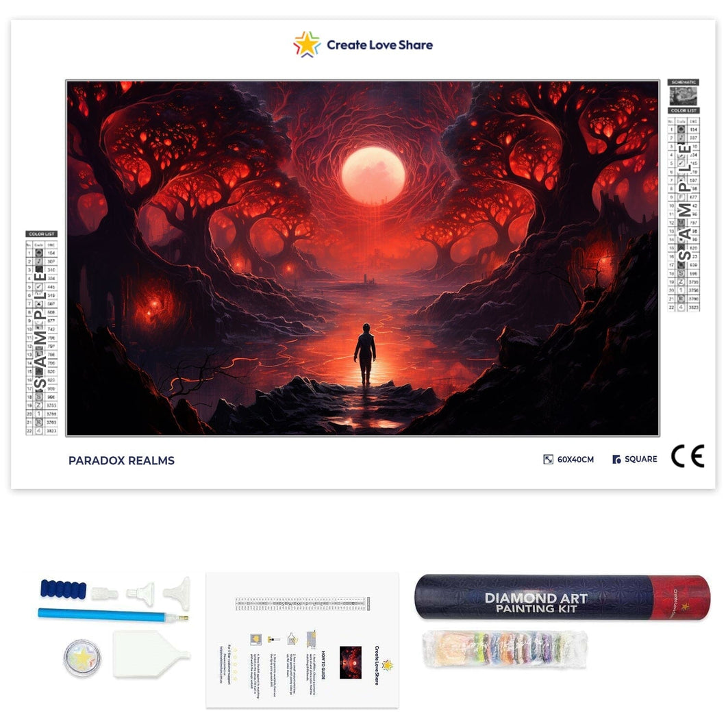Paradox Realms full drill diamond painting by create love share