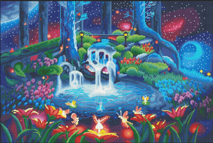 Planet of Faeries  Diamond Painting preview rendering by Create Love Share 