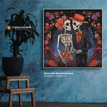 Load image into Gallery viewer, Romantic Remembrance diamond painting canvas kit layout by create love share
