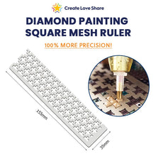 Load image into Gallery viewer, Ruler Guide Alignment Tool for Diamond Painting Create Love Share Square 

