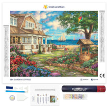 Load image into Gallery viewer, sea garden cottage by create love share and chuck pinson
