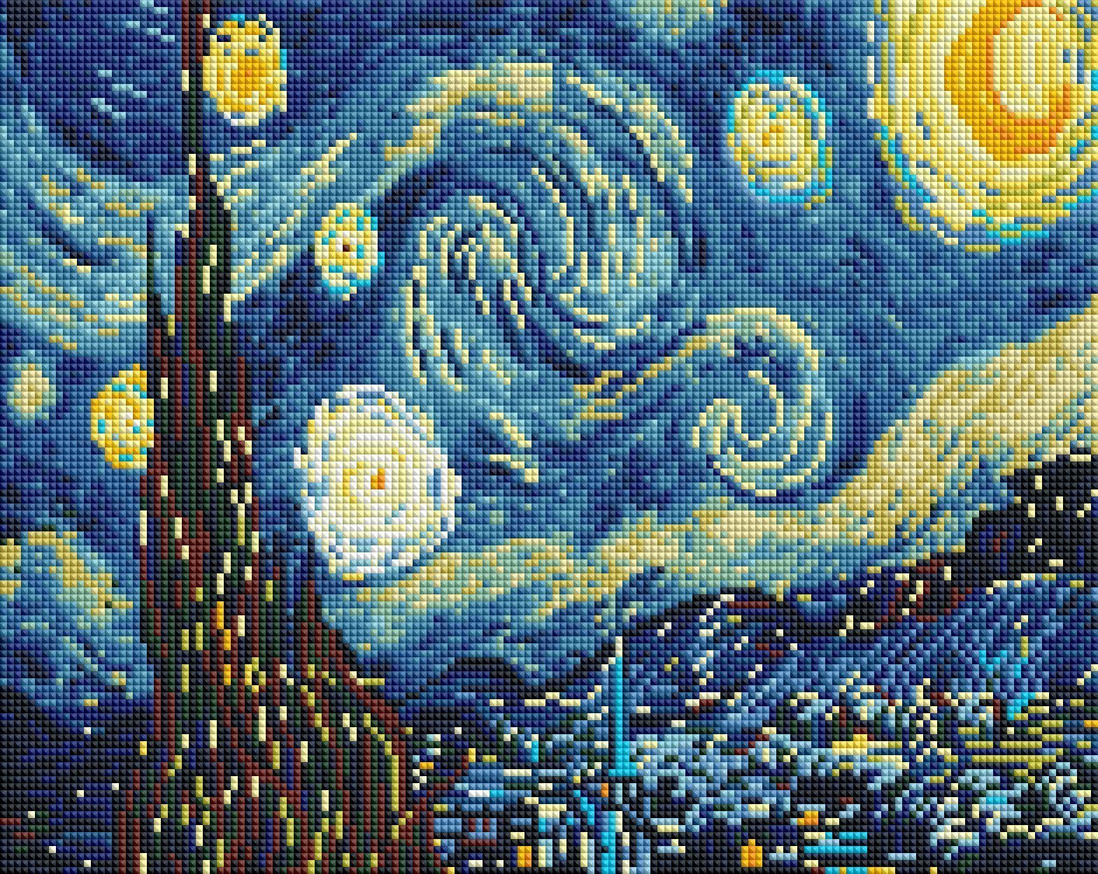 Starry Night Diamond Art Painting Kit