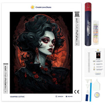 Load image into Gallery viewer, Vampire Gothic full drill diamond painting by create love share
