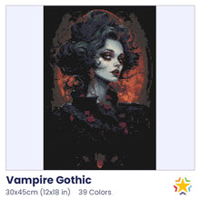 Load image into Gallery viewer, Vampire Gothic diamond painting rendering preview by create love share
