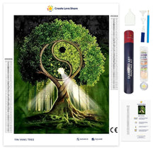 Load image into Gallery viewer, yin yang tree full drill diamond painting by create love share
